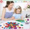 300 Pcs Spring Glitter Foam Stickers - Colorful Flower & Butterfly Shapes - Bulk Self-Adhesive 3D Stickers for Kids' Arts & Crafts, Scrapbooking, and DIY Party Decorations